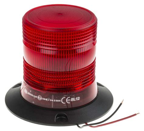 Rs Pro Rs Pro Red Led Flashing Beacon V Dc Surface Mount