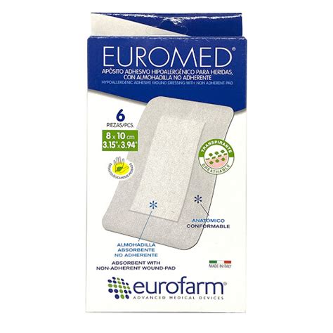 Aposito Adhesivo Euromed Eurofarm X Cm Unidades