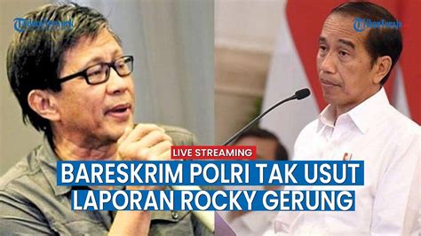 Bareskrim Polri Tak Usut Laporan Untuk Rocky Gerung Soal Penghinaan