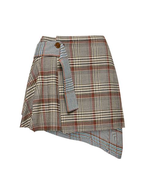 Vivienne Westwood Meghan Tartan Mini Kilt Skirt Multicolor Editorialist