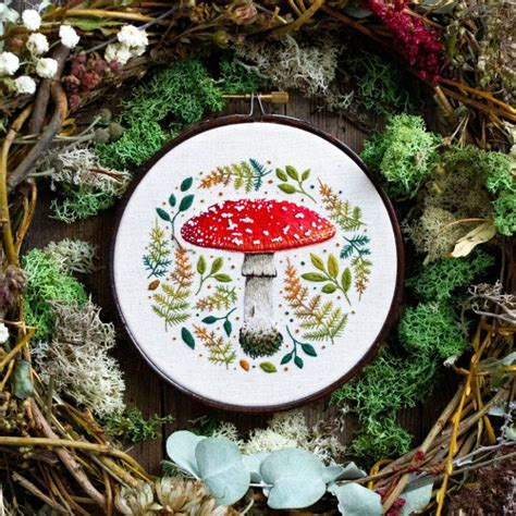 18+ mushroom embroidery patterns - Swoodson Says