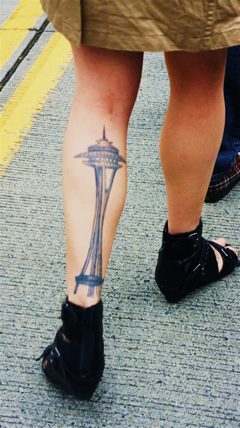 Seattle Space Needle Tattoo Tattoos Seattle Fashion Space Tattoo