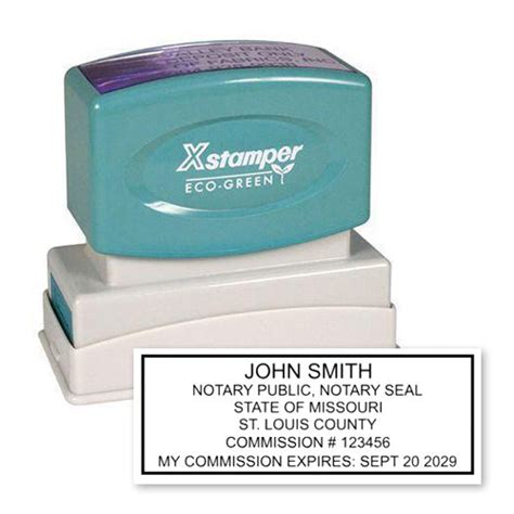 N18 Missouri Notary Stamp Xstamper Online