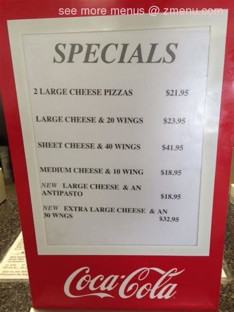 Menu at New York Pizzeria, Chittenango, 239 W Genesee St