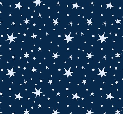 Stars on navy blue Wallpaper - TenStickers