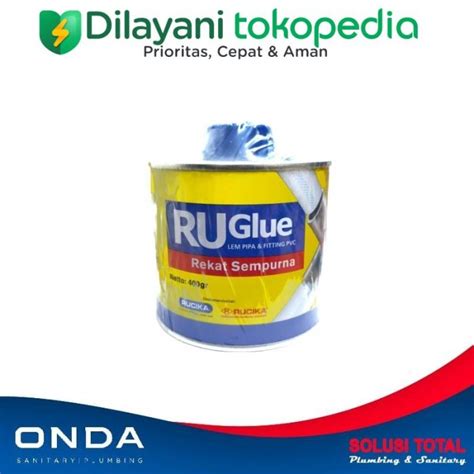 Jual Lem Rucika Ruglue Truglue Pipa Pralon Pvc G Perekat Kaleng