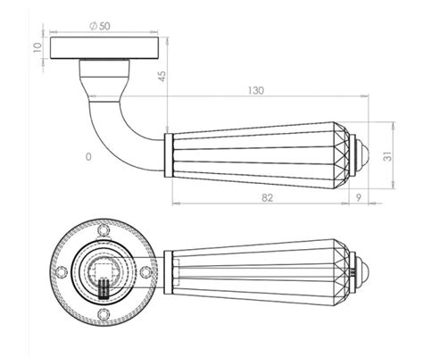 Fluted Glass Door Handles Frelan Hardware Fluted Door Handle On Rose Glasspolished Chrome