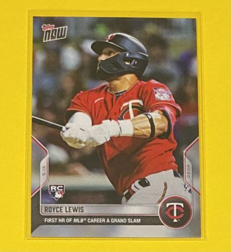 Mlb Topps Now Royce Lewis Rookie Card Sp Minnesota Twins Rc