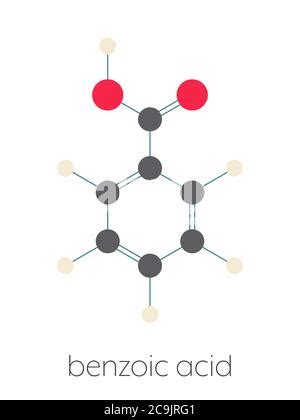 Benzoic Acid Molecule Benzoate Salts Are Used As Food Preservatives