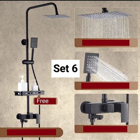 Shower Set Rain Shower Shower Head Function High Class Cool Hot Mixer Tap Faucet Water