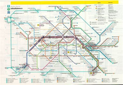 Map Of Berlins U Bahn And S Bahn System Germany Best Countries To