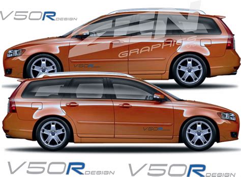 Zen Graphics Volvo V50 R Design Decals Stickers