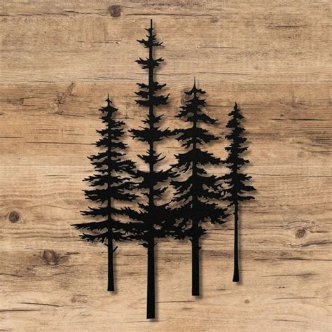 pine tree metal wall art metal pine tree wall decor metal tree wall