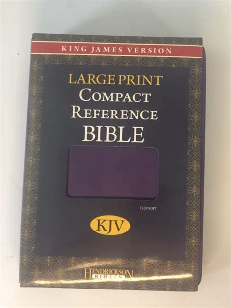 LARGE PRINT COMPACT Reference Bible KJV By Hendrickson Publishers