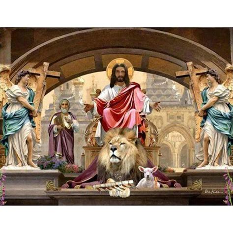 5D Diamond Painting Jesus the Lion and the Lamb Kit