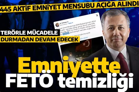 Son dakika Emniyette FETÖ operasyonu 445 aktif emniyet mensubu açığa