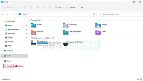 Windows 11 afficher l icône de la Corbeille dans l Explorateur de