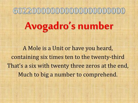 Ppt 602200000000000000000000 Avogadros Number Powerpoint