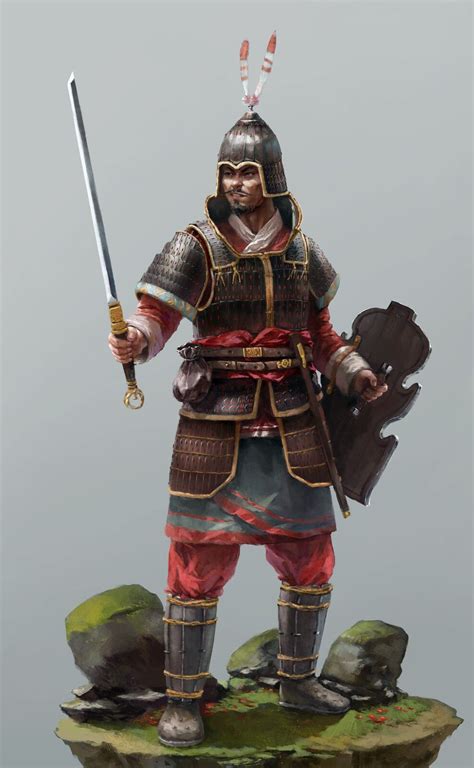 Artstation A Soldier Who Came From Han Dynasty 大侠 王 Chinese Armor