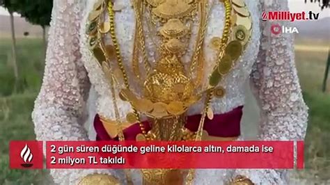 2 gün süren düğünde servet takıldı Gelini altına boğdular