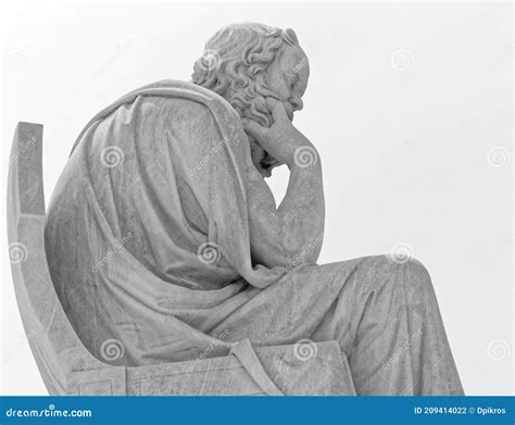 Socrates The Ancient Greek Philosopher In Deep Thoughts Space For Text