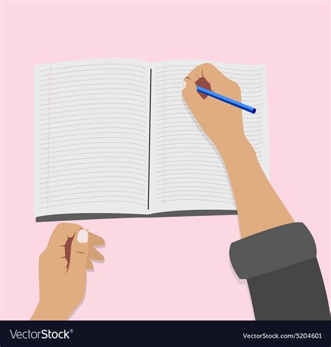Writing Hand Royalty Free Vector Image Vectorstock