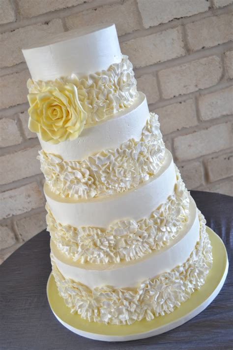 Buttercream Ruffles Wedding Cake Cakecentral