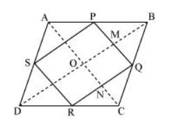 ABCD Is A Rhombus And P Q R And S Are The Mid Points Of The Sides AB