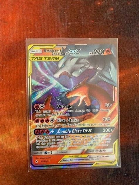 Reshiram Charizard Tag Team Gx Ultra Rare S M Unbroken