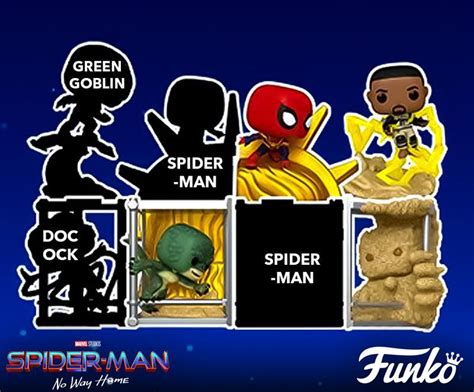 Spider Man No Way Home Reveals Full 8 Character Funko Set Photo