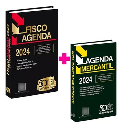 Fisco Agenda 2024 Agenda Mercantil 2024 Pack 2 Ed Isef Envío gratis