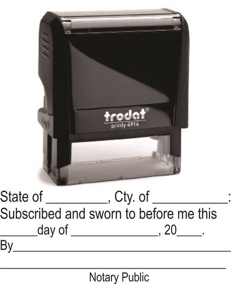 Jurat Notary Stamp