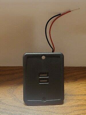 Rv Dual Port Usb Charging Outlet V Black Camper Travel Trailer Without