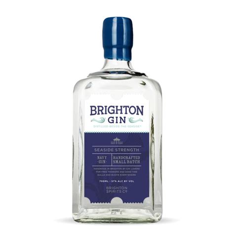 Brighton Gin Seaside Navy Strength Gin 700ml (57% ABV) | Navy Gin