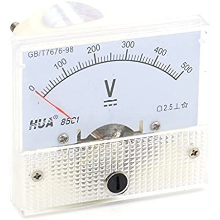 Uxcell Analog Panel Voltmeter Volt Meter DC 0 500V Measuring Range 44C2