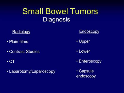 Small Bowel Tumors Keith D Lillemoe M D Dept Of Surgery Ppt Download