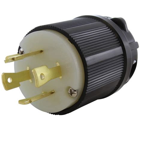 AC WORKS NEMA L17 30P 3 Phase 30 600 Volt 4 Prong Locking Male Plug