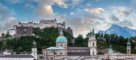 premium photo evening summer salzburg panorama