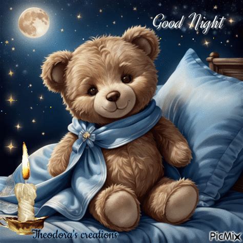 Good Night Teddy Bear En 2023 Bonne Nuit Les Amis Ours En Peluche