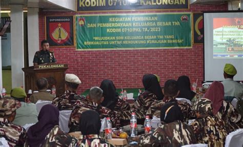 Kodim Gelar Pembinaan Dan Pemberdayaan Keluarga Besar Tni Radar