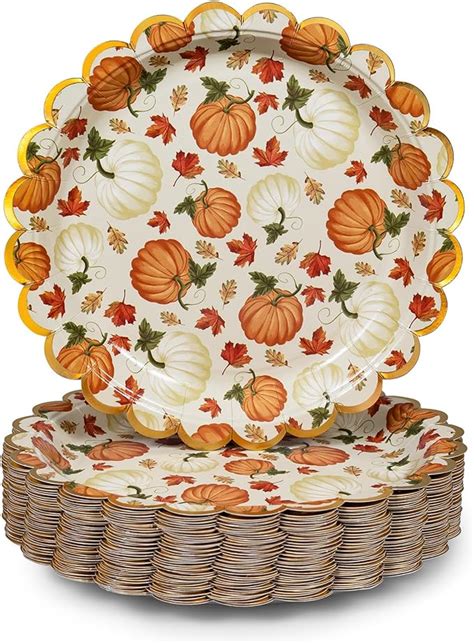 Amazon Confettiville Thanksgiving Paper Plates Count