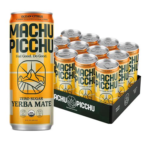 Machu Picchu Energy Zero Sugar Yerba Mate Clean Energy