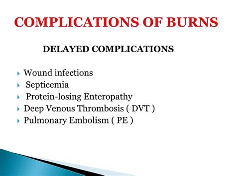 Complications Of Burns Ppt