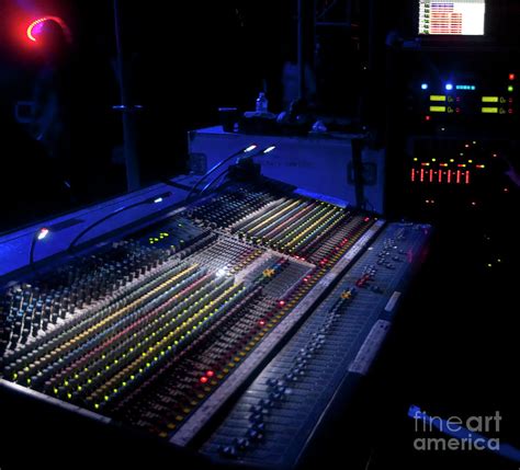 Concert Mixing Board Console Soundboard Photograph By David Oppenheimer