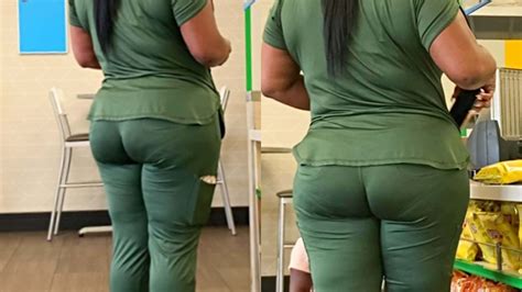 Green Wide Big Ass Milf After Work Candid Best Premium