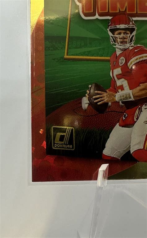 2023 Donruss Patrick Mahomes II Crunch Time CT 1 Kansas City Chiefs