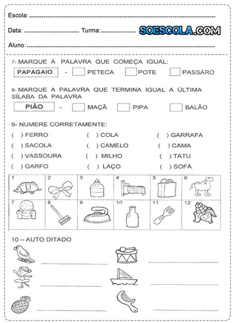 Atividades De Portugu S Ano S Escola