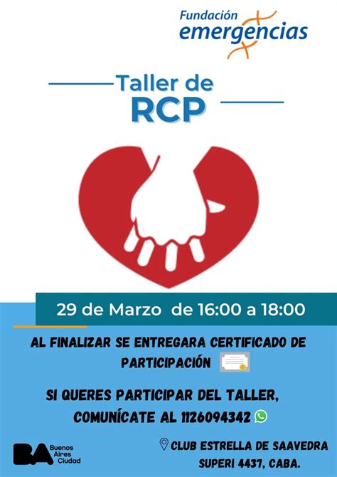 Taller De RCP Y Primeros Auxilios En Saavedra