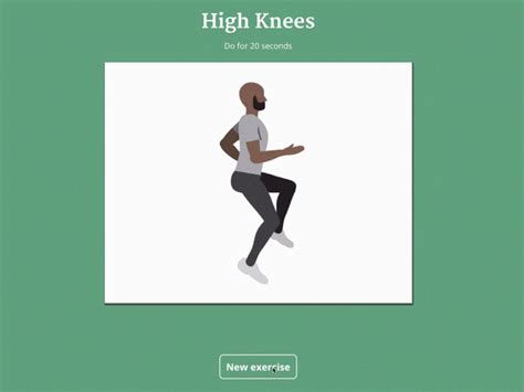 High Knees Exercise Gif