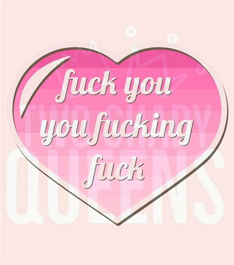 Fuck You You Fucking Fuck Pink Heart Soft Cotton Short Sleeve Etsy